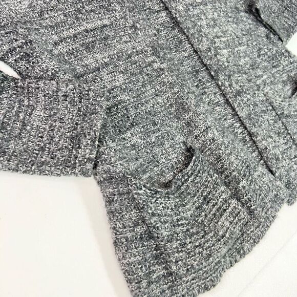 J Jill Cardigan Sweater Womens Medium Gray Mohair Wool Cashmere Pockets Button - Picture 3 of 10
